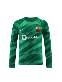 Moški Nogometna dresi replika Barcelona Vratar Domači 2023-24 Dolgi rokav